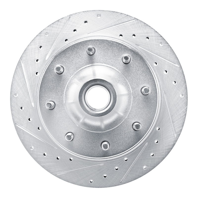 Picture of RNC Brake Rotor - Drill & Slot - R1 80-85 Ford F-250 2WD (Excl Super Duty) Front Left Drilled & Slotted Silver Brake Rotor rnc631-54115L