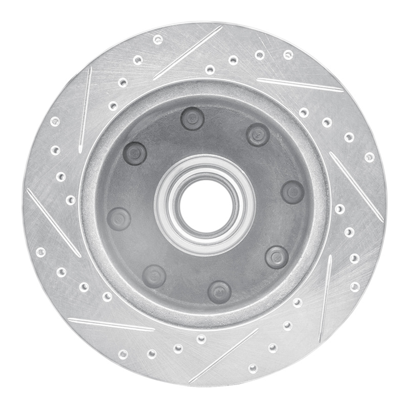 Picture of RNC Brake Rotor - Drill & Slot - R1 80-85 Ford E-350 Econoline Club Wagon Front Right Drilled & Slotted Silver Brake Rotor rnc631-54106R
