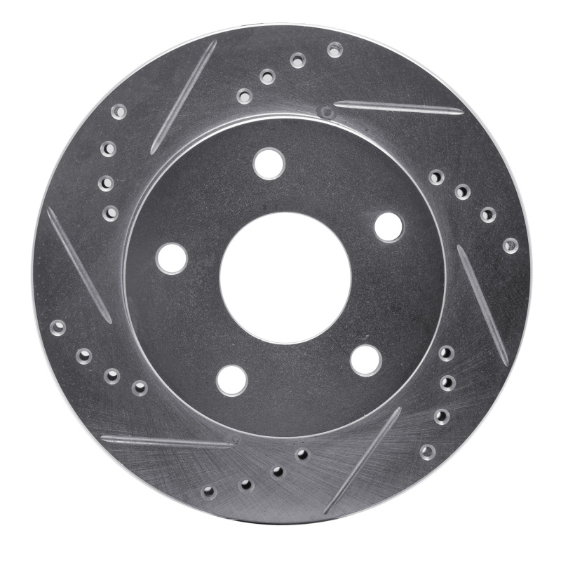 Picture of RNC Brake Rotor - Drill & Slot - R1 90-97 Ford AEROSTAR Right Front Drilled & Slotted Silver Brake Rotor rnc631-54121D
