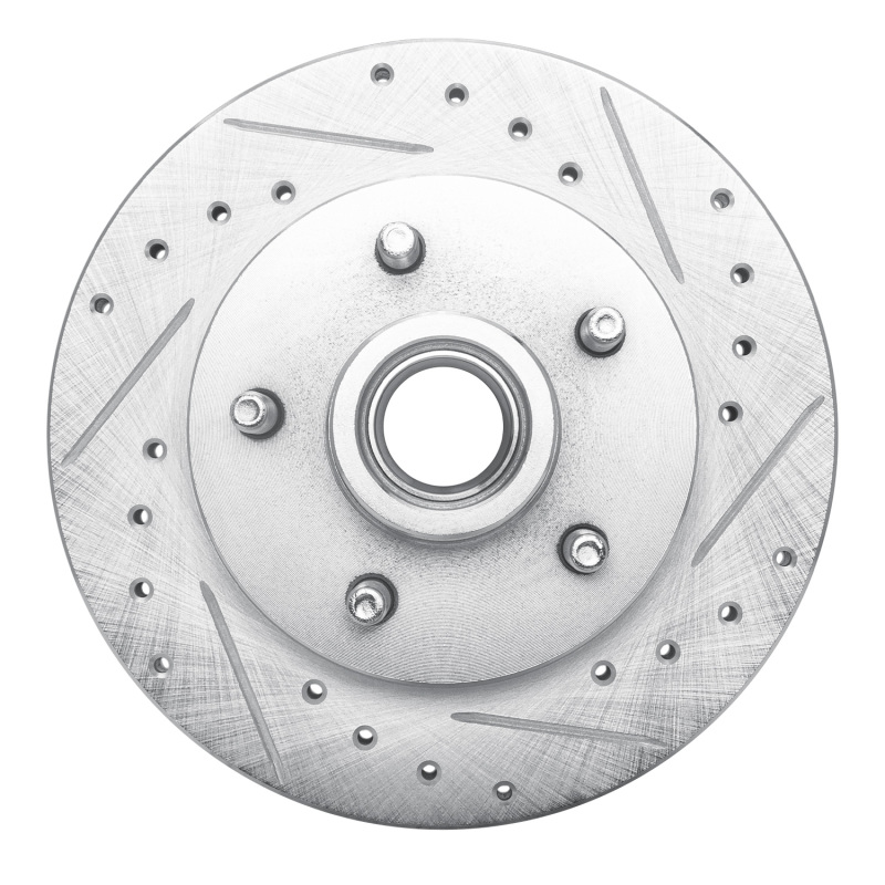 Picture of RNC Brake Rotor - Drill & Slot - R1 86-92 Ford BRONCO II Front Right Drilled & Slotted Silver Brake Rotor rnc631-54122R
