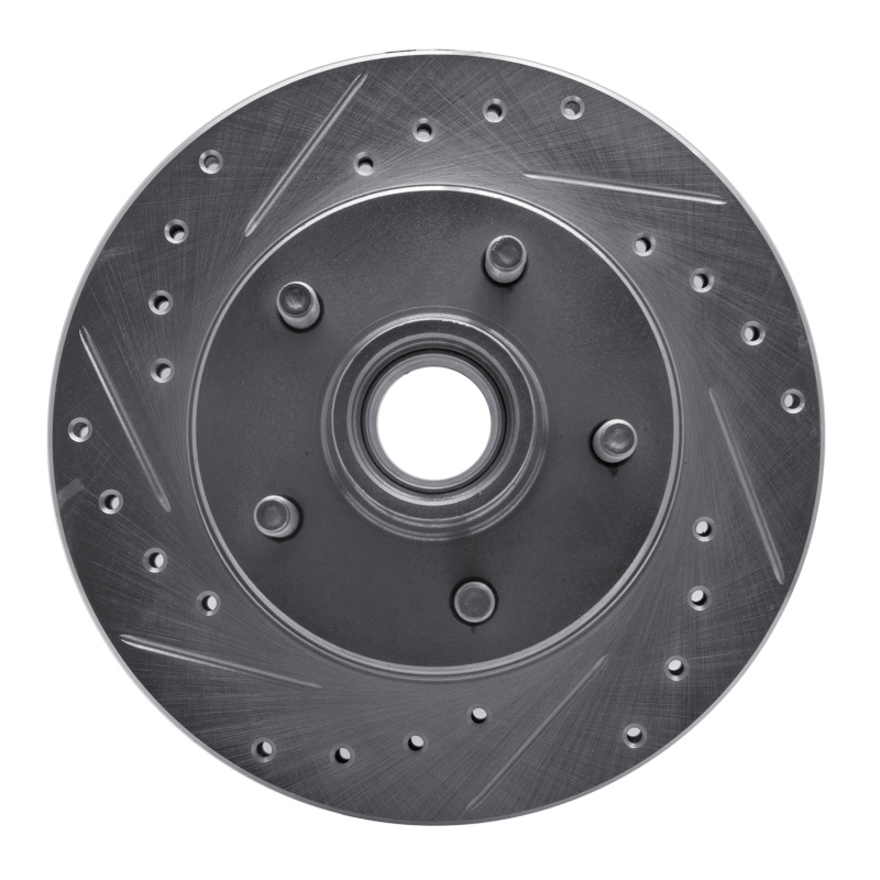Picture of RNC Brake Rotor - Drill & Slot - R1 86-92 Ford Explorer Front Left Drilled & Slotted Silver Brake Rotor rnc631-54122L