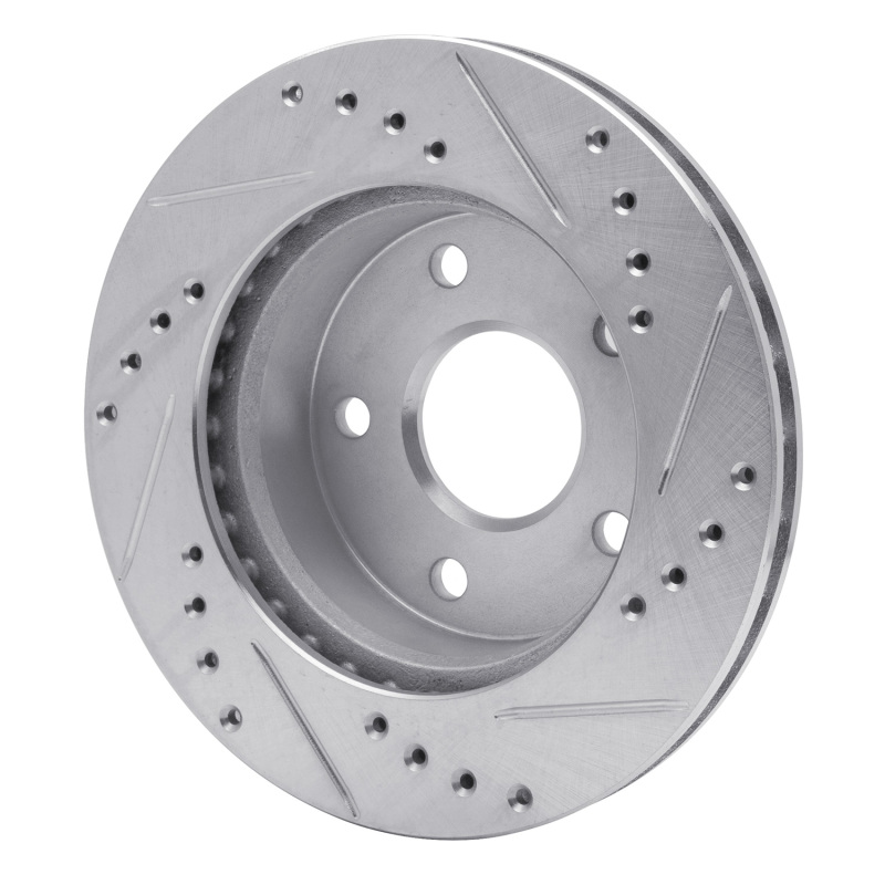 Picture of RNC Brake Rotor - Drill & Slot - R1 90-97 Ford AEROSTAR Left Front Drilled & Slotted Silver Brake Rotor rnc631-54120D