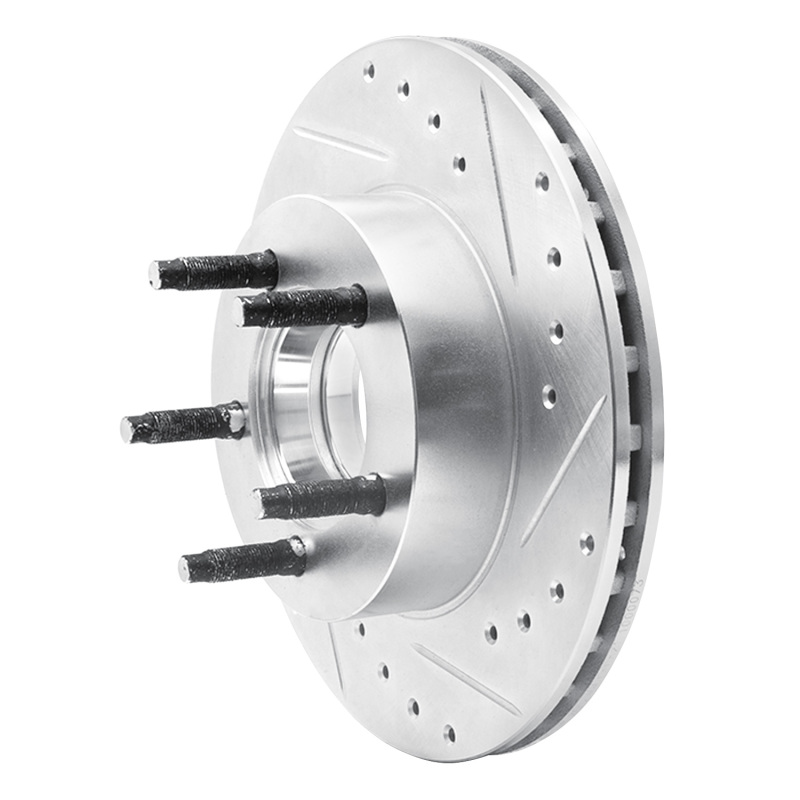 Picture of RNC Brake Rotor - Drill & Slot - R1 93-94 Ford Explorer Front Right Drilled & Slotted Silver Brake Rotor rnc631-54125R