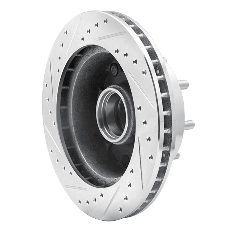 Picture of RNC Brake Rotor - Drill & Slot - R1 92-94 Ford E-250 Econoline Front Right Drilled & Slotted Silver Brake Rotor rnc631-54127R