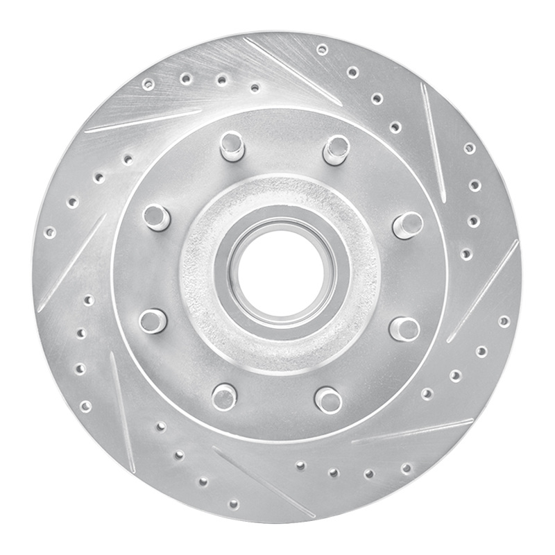 Picture of RNC Brake Rotor - Drill & Slot - R1 95-04 Ford E-350 Econoline Front Right Drilled & Slotted Silver Brake Rotor rnc631-54135R