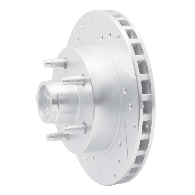 Picture of RNC Brake Rotor - Drill & Slot - R1 95-97 Ford Ranger (USA/Canada) Front Left Drilled & Slotted Silver Brake Rotor rnc631-54138L