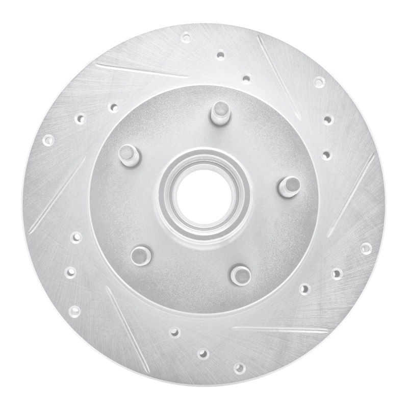 Picture of RNC Brake Rotor - Drill & Slot - R1 95-97 Ford Ranger (USA/Canada) Front Right Drilled & Slotted Silver Brake Rotor rnc631-54138R