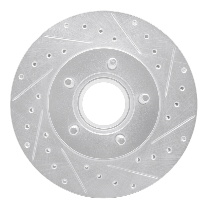 Picture of RNC Brake Rotor - Drill & Slot - R1 95-97 Ford Ranger (USA/Canada) Front Right Drilled & Slotted Silver Brake Rotor rnc631-54140R