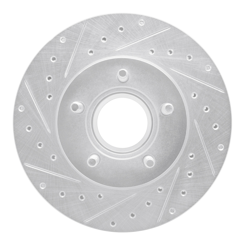 Picture of RNC Brake Rotor - Drill & Slot - R1 95-97 Ford Ranger (USA/Canada) Front Left Drilled & Slotted Silver Brake Rotor rnc631-54140L