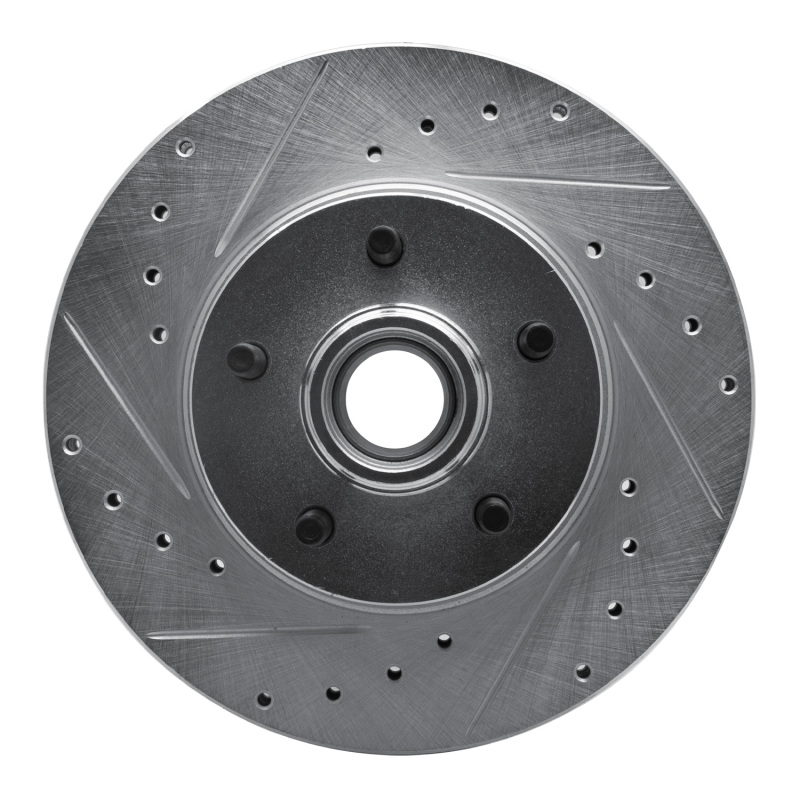 Picture of RNC Brake Rotor - Drill & Slot - R1 95-11 Ford Explorer Front Left Drilled & Slotted Silver Brake Rotor rnc631-54141L