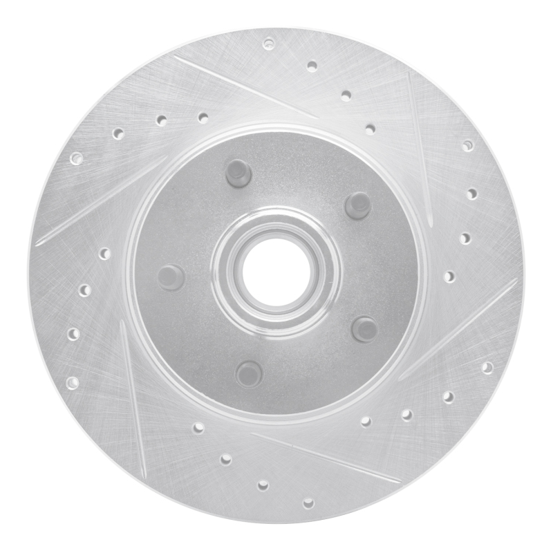 Picture of RNC Brake Rotor - Drill & Slot - R1 95-11 Ford Ranger (USA/Canada) Front Right Drilled & Slotted Silver Brake Rotor rnc631-54141R
