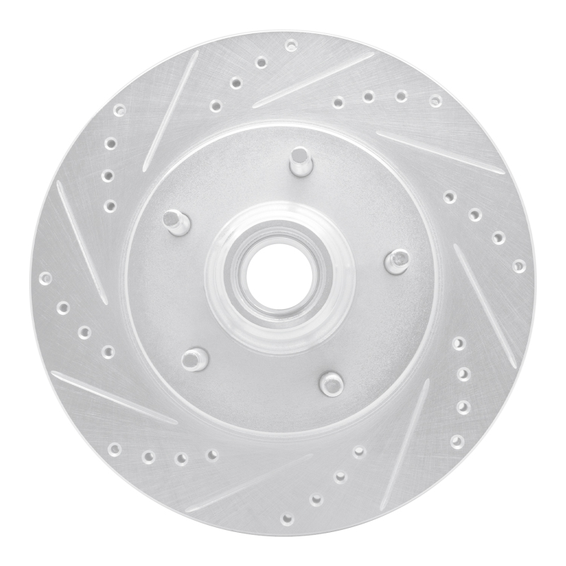 Picture of RNC Brake Rotor - Drill & Slot - R1 97-99 Ford F-150 RWD Front Left Drilled & Slotted Silver Brake Rotor rnc631-54146L