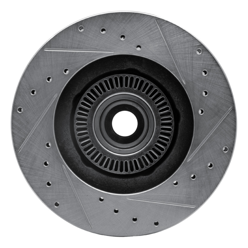 Picture of RNC Brake Rotor - Drill & Slot - R1 95-11 Ford Explorer Front Left Drilled & Slotted Silver Brake Rotor rnc631-54141L