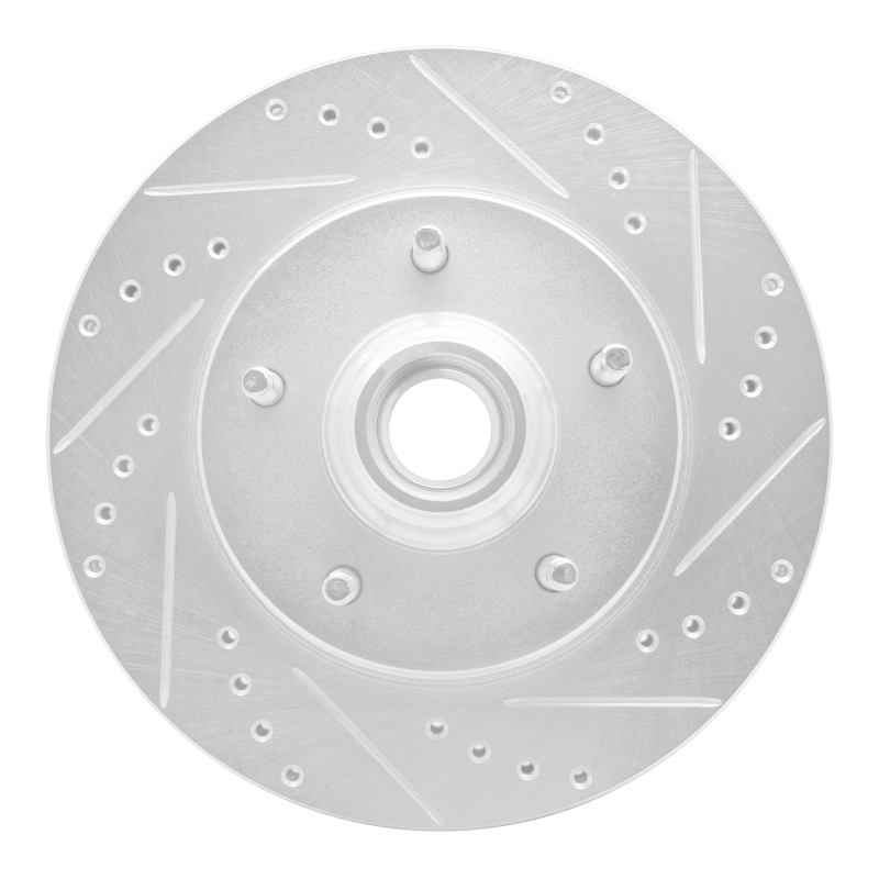 Picture of RNC Brake Rotor - Drill & Slot - R1 97-99 Ford F-150 RWD Front Right Drilled & Slotted Silver Brake Rotor rnc631-54146R