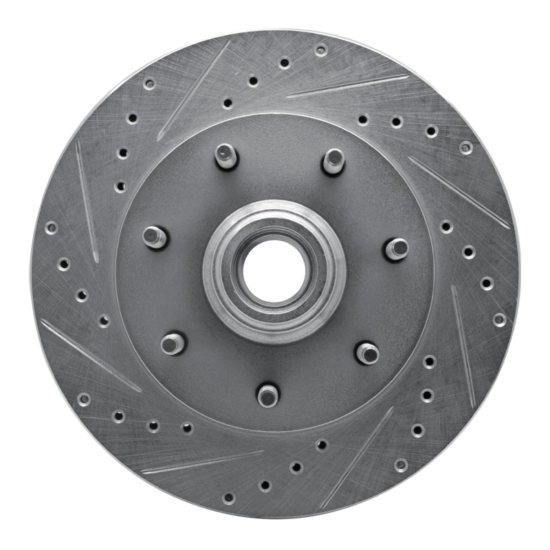 Picture of RNC Brake Rotor - Drill & Slot - R1 97-04 Ford F-250 2WD (Excl Super Duty) Front Left Drilled & Slotted Silver Brake Rotor rnc631-54150L