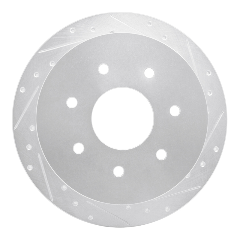 Picture of RNC Brake Rotor - Drill & Slot - R1 97-04 Ford F-150 RWD Rear Right Drilled & Slotted Silver Brake Rotor rnc631-54151R