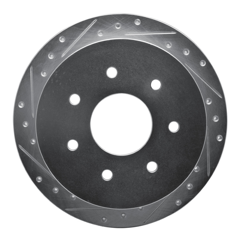 Picture of RNC Brake Rotor - Drill & Slot - R1 97-04 Ford F-250 2WD (Excl Super Duty) Rear Left Drilled & Slotted Silver Brake Rotor rnc631-54151L