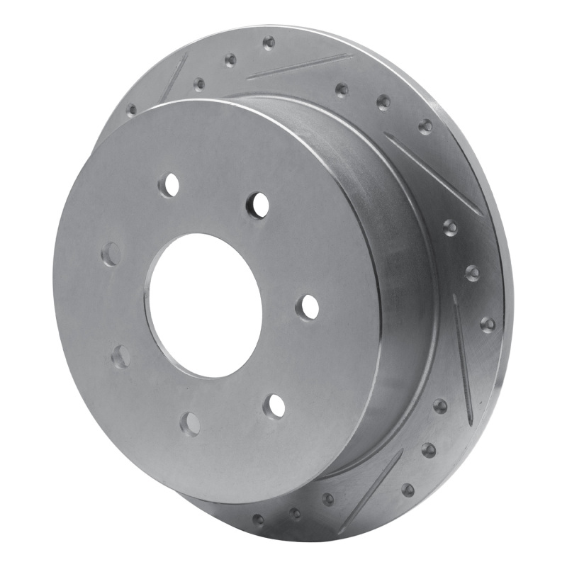 Picture of RNC Brake Rotor - Drill & Slot - R1 97-04 Ford F-250 2WD (Excl Super Duty) Rear Left Drilled & Slotted Silver Brake Rotor rnc631-54151L