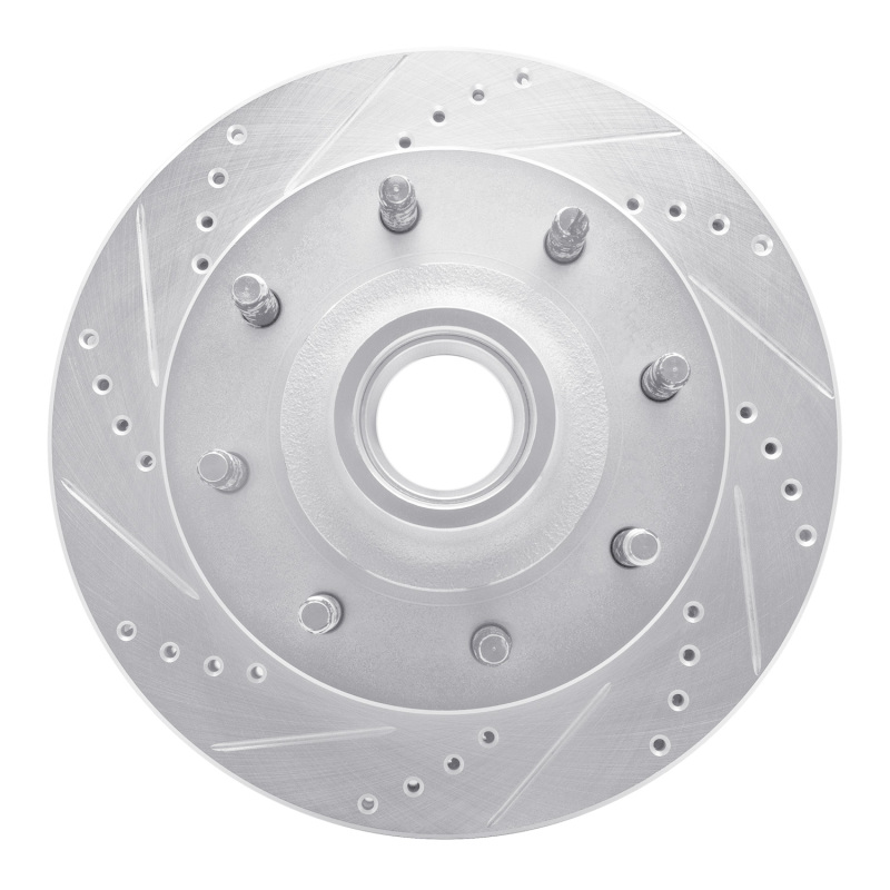 Picture of RNC Brake Rotor - Drill & Slot - R1 99-02 Ford F-350 Super Duty 2WD Front Left Drilled & Slotted Silver Brake Rotor rnc631-54162L