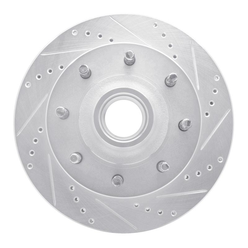 Picture of RNC Brake Rotor - Drill & Slot - R1 99-02 Ford F-250 2WD (Super Duty) Front Right Drilled & Slotted Silver Brake Rotor rnc631-54162R