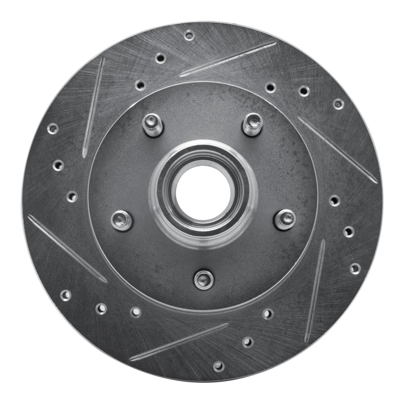 Picture of RNC Brake Rotor - Drill & Slot - R1 98-02 Ford Ranger (USA/Canada) Front Left Drilled & Slotted Silver Brake Rotor rnc631-54166L