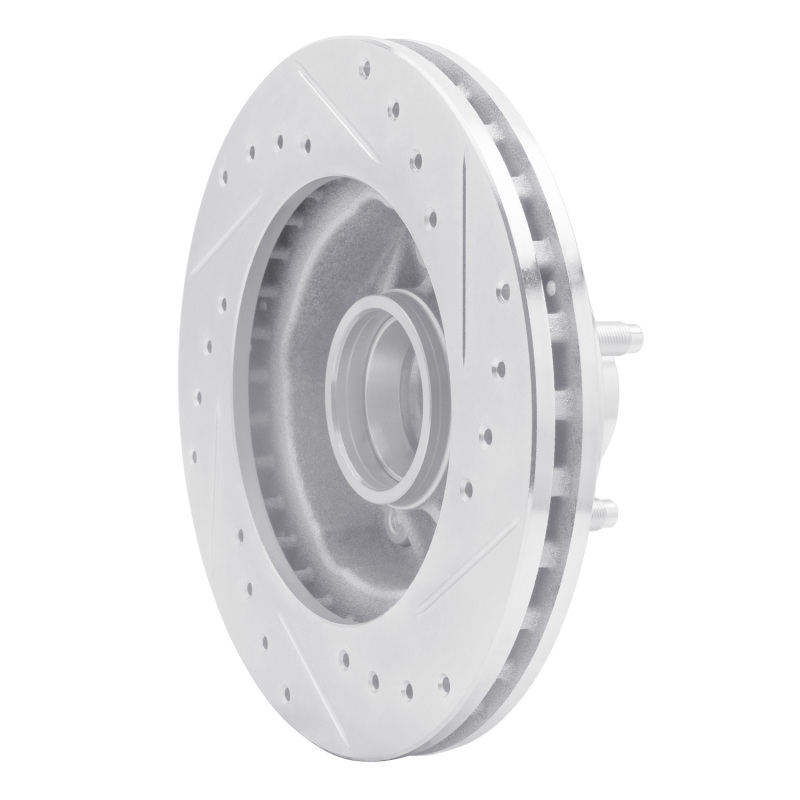 Picture of RNC Brake Rotor - Drill & Slot - R1 98-02 Ford Ranger (USA/Canada) Front Left Drilled & Slotted Silver Brake Rotor rnc631-54165L