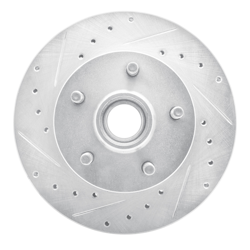 Picture of RNC Brake Rotor - Drill & Slot - R1 98-02 Ford Ranger (USA/Canada) Front Right Drilled & Slotted Silver Brake Rotor rnc631-54166R