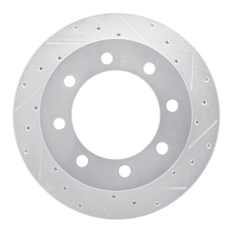 Picture of RNC Brake Rotor - Drill & Slot - R1 99-07 Ford E-350 Club Wagon Rear Right Drilled & Slotted Silver Brake Rotor rnc631-54167R