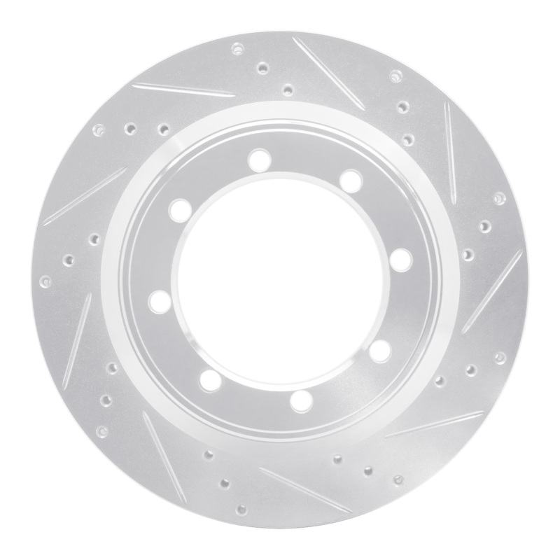 Picture of RNC Brake Rotor - Drill & Slot - R1 99-07 Ford E-350 Super Duty Rear Right Drilled & Slotted Silver Brake Rotor rnc631-54168R