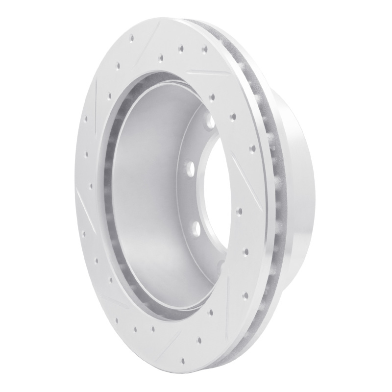 Picture of RNC Brake Rotor - Drill & Slot - R1 99-07 Ford E-350 Club Wagon Rear Right Drilled & Slotted Silver Brake Rotor rnc631-54167R