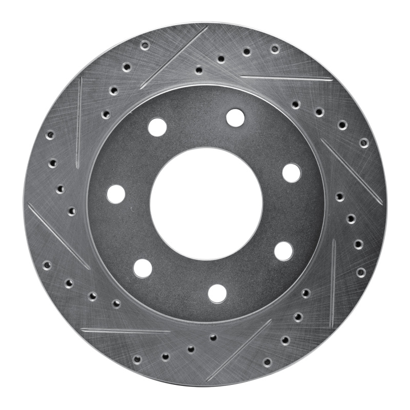 Picture of RNC Brake Rotor - Drill & Slot - R1 04-08 Ford F-150 RWD Front Left Drilled & Slotted Silver Brake Rotor rnc631-54185L