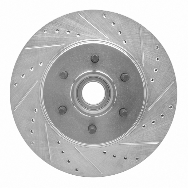 Picture of RNC Brake Rotor - Drill & Slot - R1 04-08 Ford F-150 RWD Front Right Drilled & Slotted Silver Brake Rotor rnc631-54184R