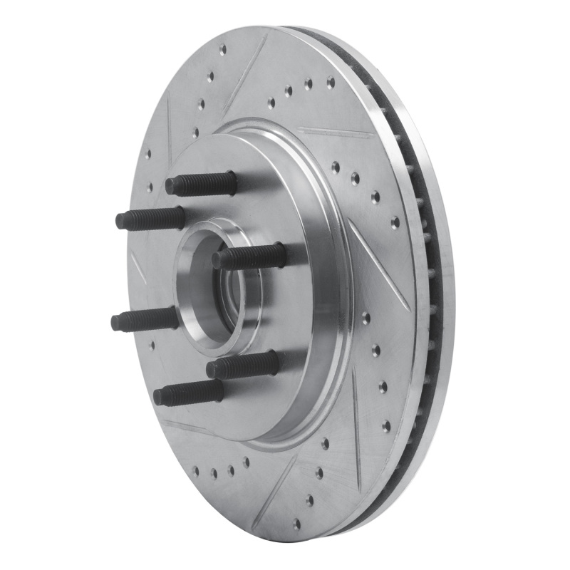 Picture of RNC Brake Rotor - Drill & Slot - R1 04-08 Ford F-150 RWD Front Left Drilled & Slotted Silver Brake Rotor rnc631-54184L