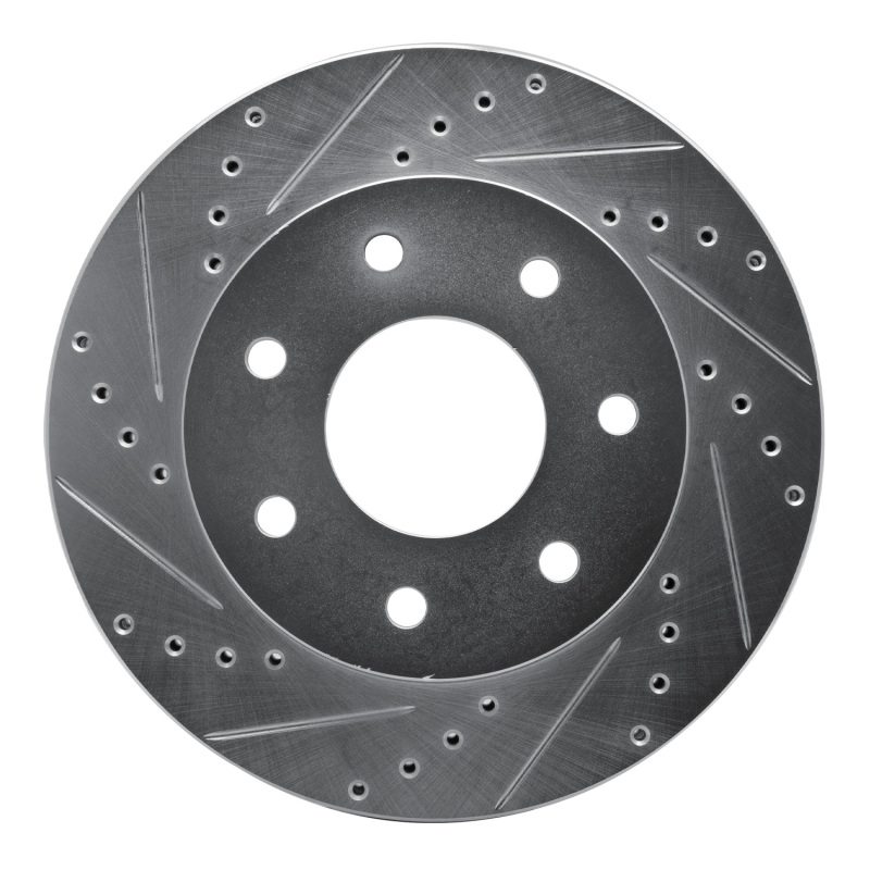 Picture of RNC Brake Rotor - Drill & Slot - R1 04-08 Ford F-150 4WD Front Left Drilled & Slotted Silver Brake Rotor rnc631-54187L
