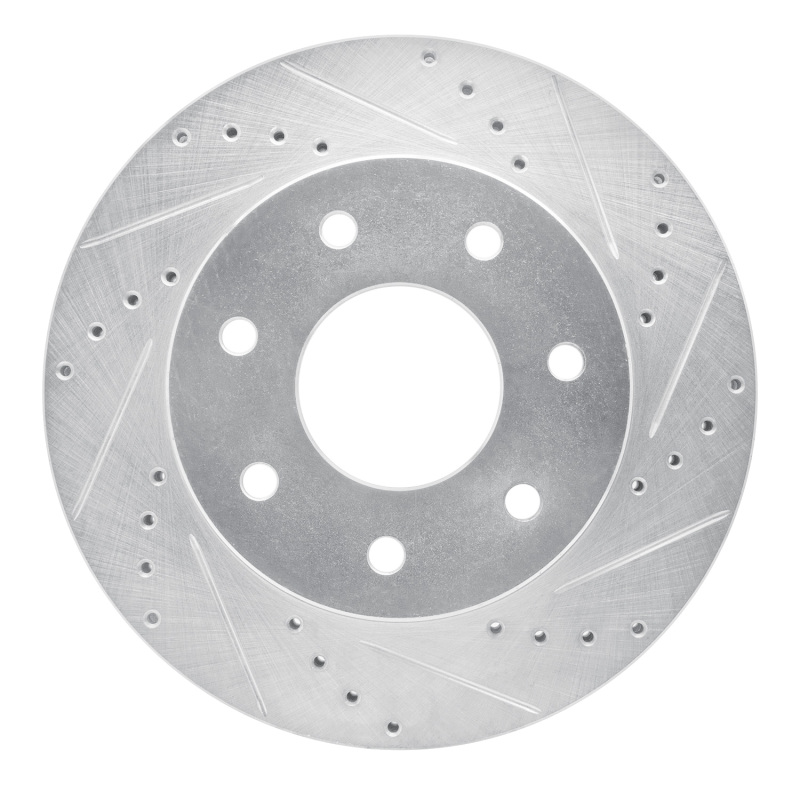 Picture of RNC Brake Rotor - Drill & Slot - R1 04-08 Ford F-150 4WD Front Right Drilled & Slotted Silver Brake Rotor rnc631-54187R