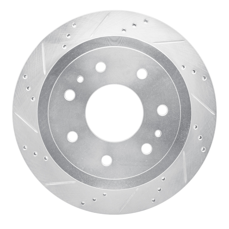 Picture of RNC Brake Rotor - Drill & Slot - R1 04-11 Ford F-150 RWD Rear Left Drilled & Slotted Silver Brake Rotor rnc631-54189L