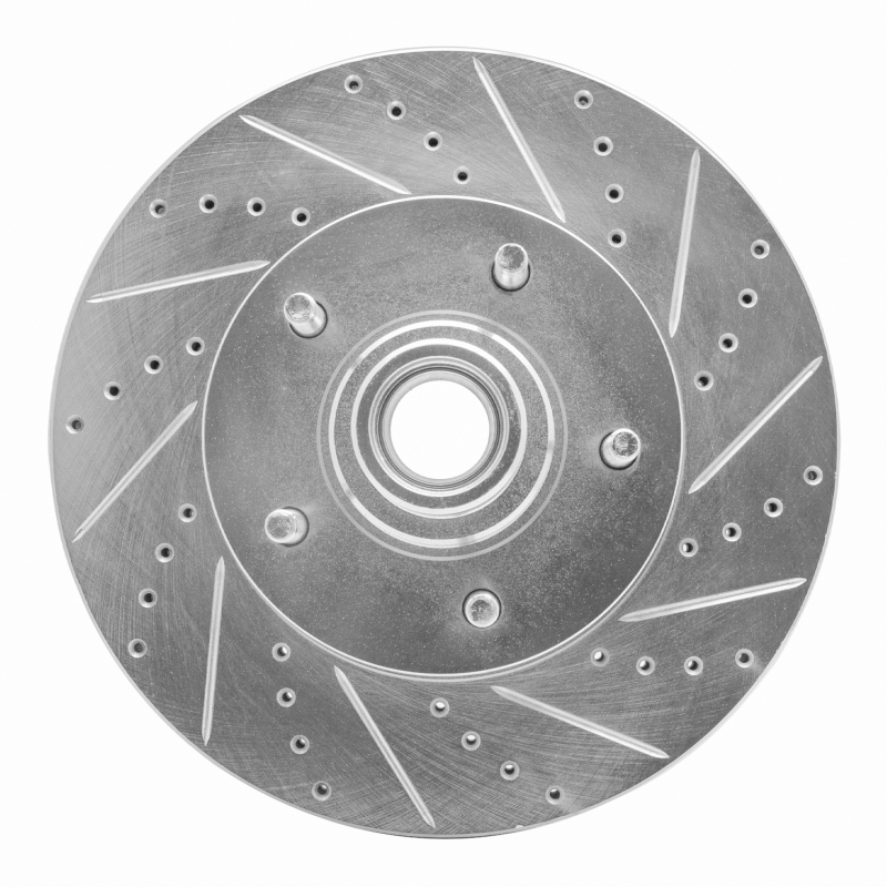 Picture of RNC Brake Rotor - Drill & Slot - R1 04-06 Ford E-150 Club Wagon Front Right Drilled & Slotted Silver Brake Rotor rnc631-54191R