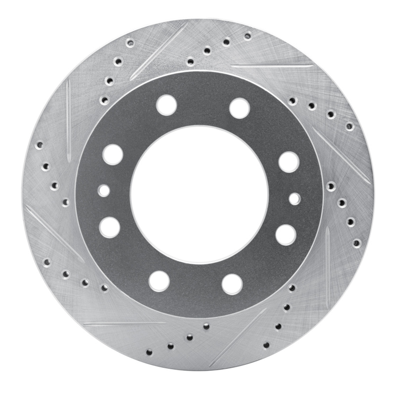 Picture of RNC Brake Rotor - Drill & Slot - R1 03-04 Ford F-350 Super Duty 2WD Front Left Drilled & Slotted Silver Brake Rotor rnc631-54195L