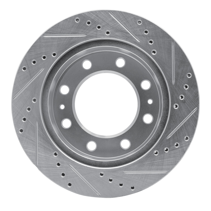 Picture of RNC Brake Rotor - Drill & Slot - R1 05-07 Ford F-350 Super Duty 2WD Front Left Drilled & Slotted Silver Brake Rotor rnc631-54202L