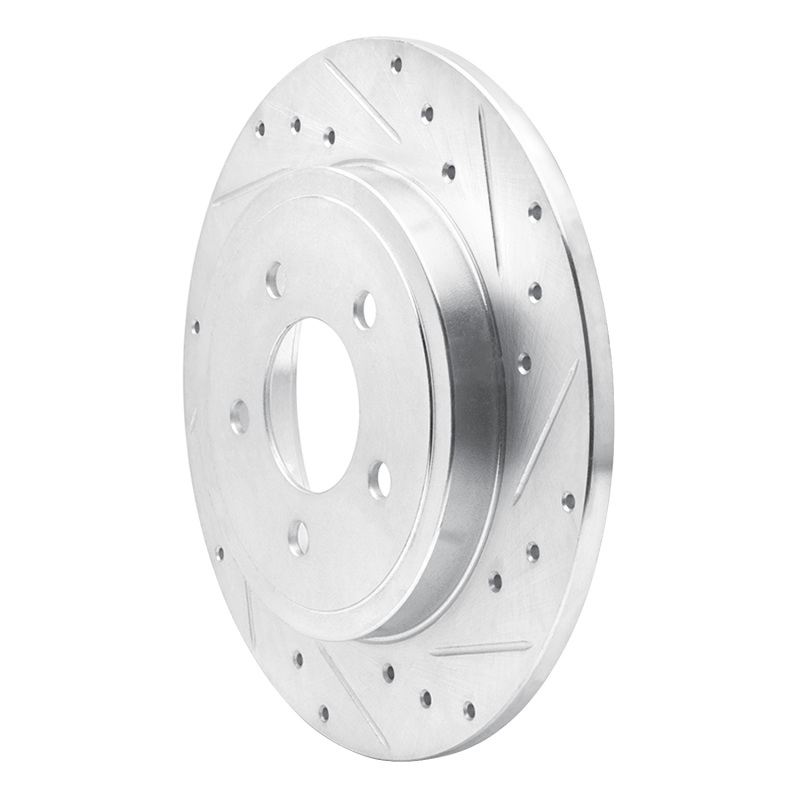 Picture of RNC Brake Rotor - Drill & Slot - R1 05-08 Ford Escape Rear Right Drilled & Slotted Silver Brake Rotor rnc631-54194R