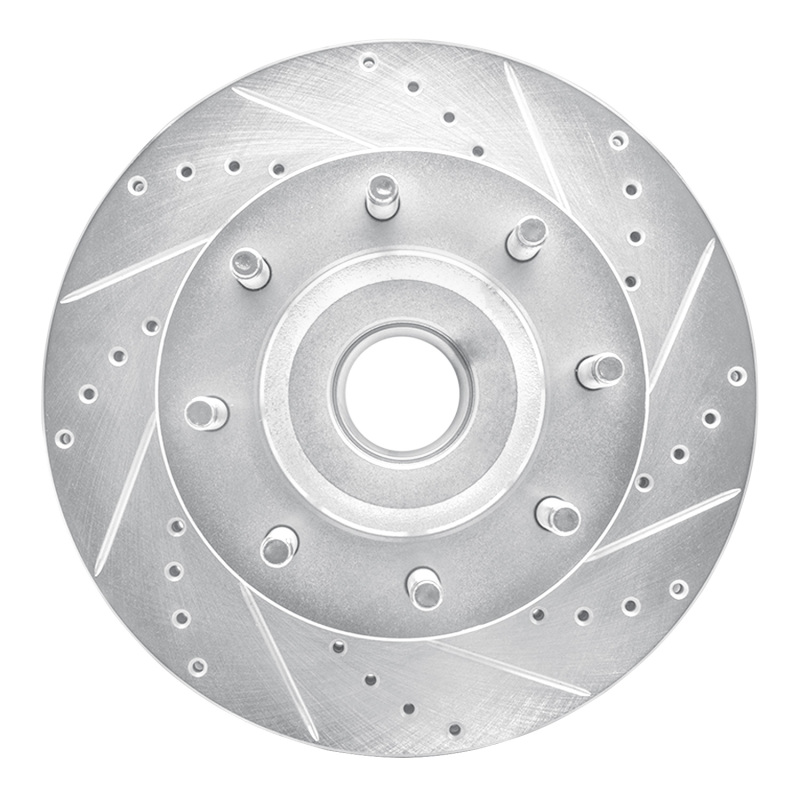 Picture of RNC Brake Rotor - Drill & Slot - R1 05-07 Ford F-250 2WD (Super Duty) Front Right Drilled & Slotted Silver Brake Rotor rnc631-54201R