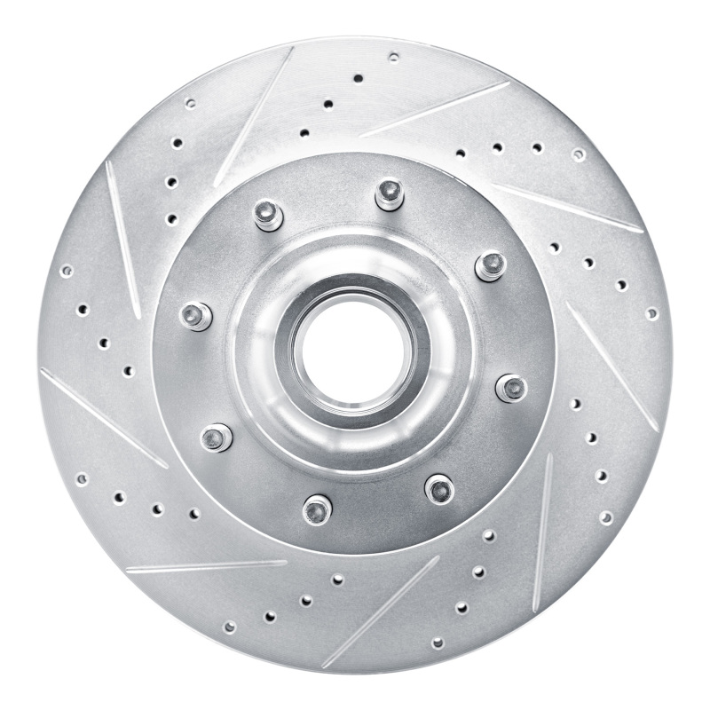 Picture of RNC Brake Rotor - Drill & Slot - R1 08-25 Ford E-150 Front Left Drilled & Slotted Silver Brake Rotor rnc631-54209L
