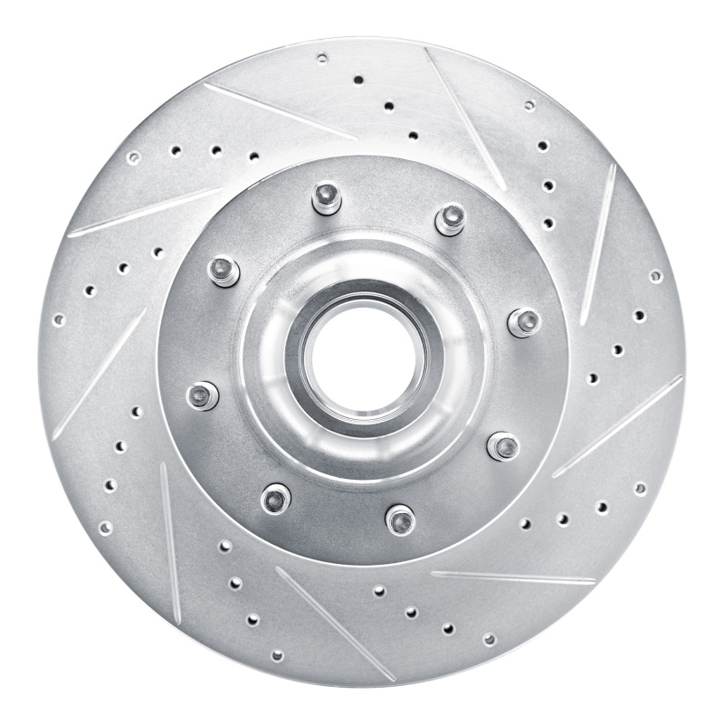 Picture of RNC Brake Rotor - Drill & Slot - R1 08-25 Ford E-350 Super Duty Front Right Drilled & Slotted Silver Brake Rotor rnc631-54209R