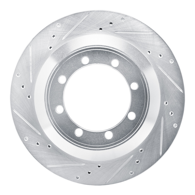 Picture of RNC Brake Rotor - Drill & Slot - R1 08-19 Ford E-350 Super Duty Rear Left Drilled & Slotted Silver Brake Rotor rnc631-54210L
