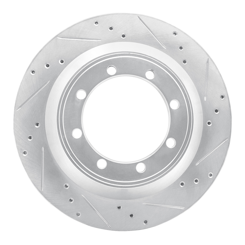 Picture of RNC Brake Rotor - Drill & Slot - R1 08-20 Ford E-450 Super Duty Rear Right Drilled & Slotted Silver Brake Rotor rnc631-54212R