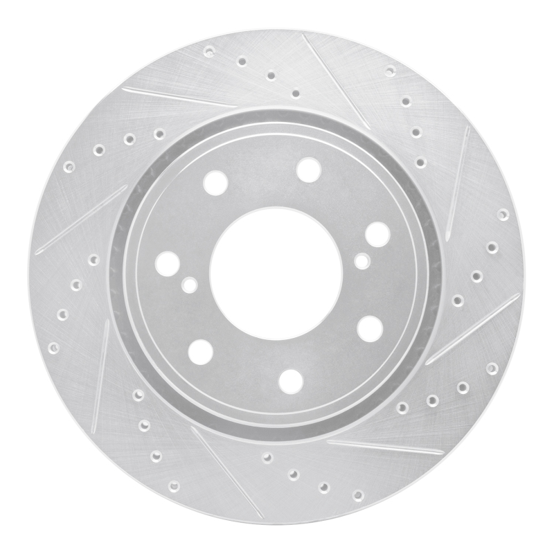 Picture of RNC Brake Rotor - Drill & Slot - R1 10-14 Ford F-150 4WD Front Right Drilled & Slotted Silver Brake Rotor rnc631-54219R