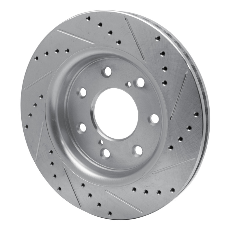Picture of RNC Brake Rotor - Drill & Slot - R1 10-14 Ford F-150 4WD Front Left Drilled & Slotted Silver Brake Rotor rnc631-54219L