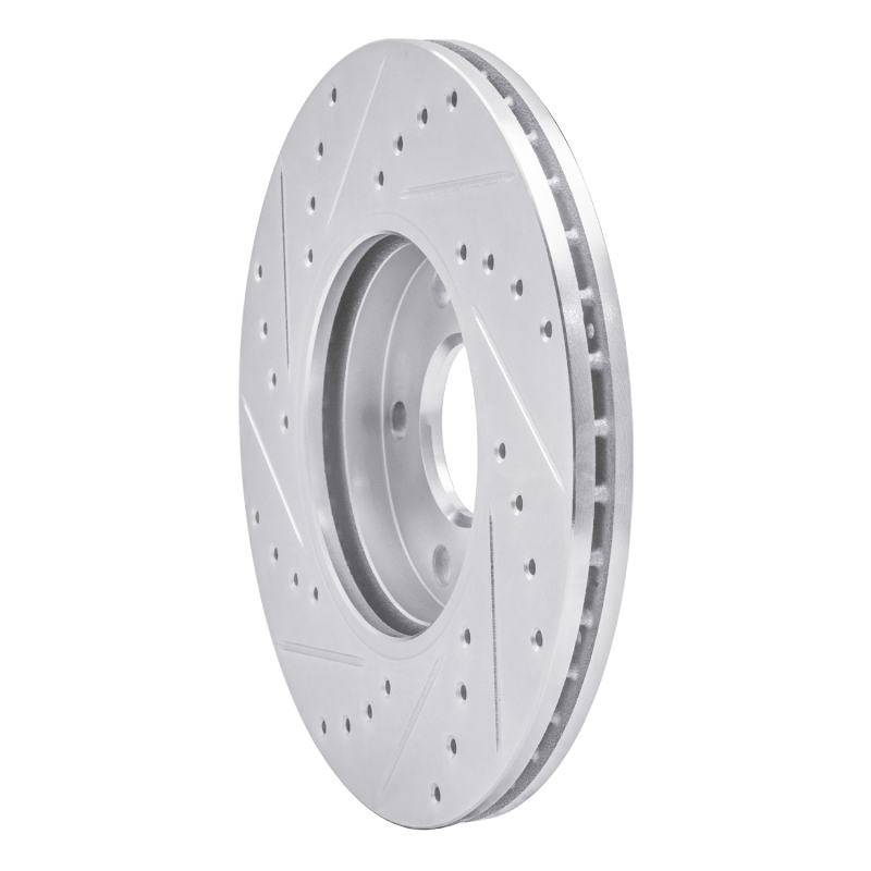 Picture of RNC Brake Rotor - Drill & Slot - R1 10-13 Ford Transit CONNECT Front Right Drilled & Slotted Silver Brake Rotor rnc631-54217R