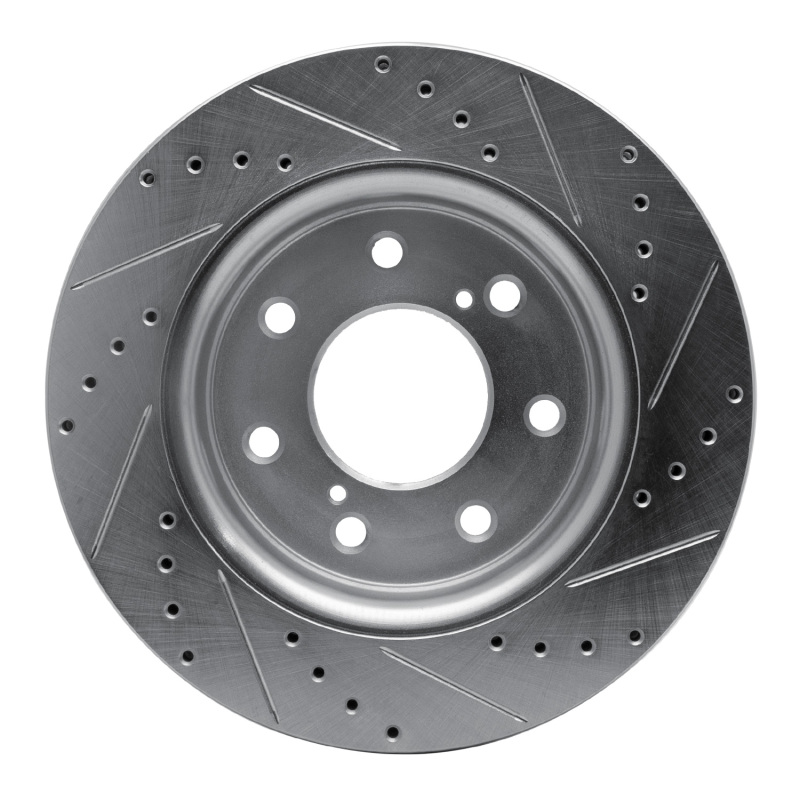 Picture of RNC Brake Rotor - Drill & Slot - R1 10-14 Ford F-150 4WD Front Left Drilled & Slotted Silver Brake Rotor rnc631-54219L
