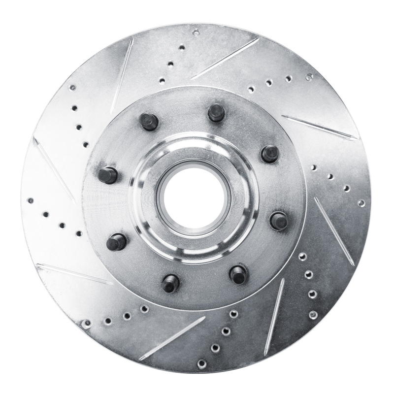 Picture of RNC Brake Rotor - Drill & Slot - R1 11-25 Ford F-250 2WD (Super Duty) Front Left Drilled & Slotted Silver Brake Rotor rnc631-54224L